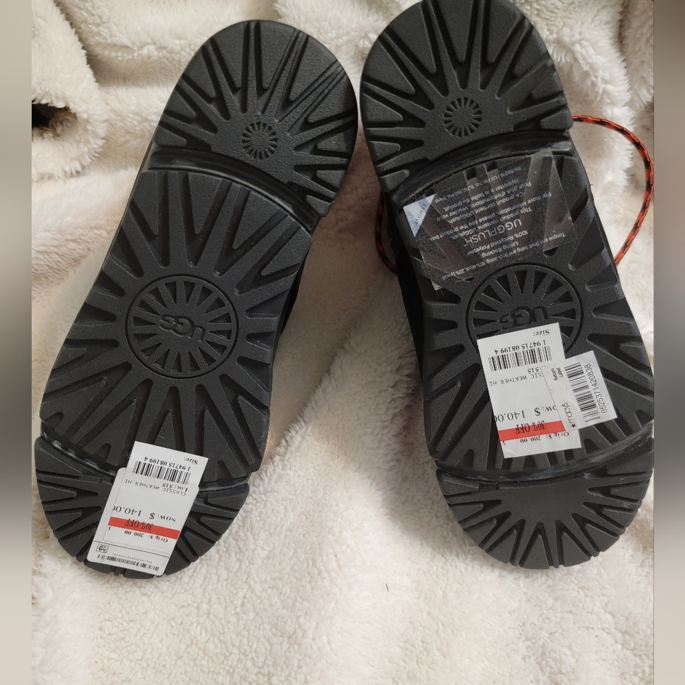 UGG Black Rubber Sole Boots